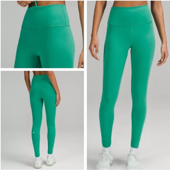lululemon athletica Pants - NWT Lululemon Wunder Train High Rise Tight 28” in Maldives Green size 8